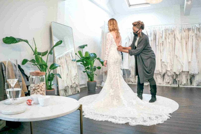 Wedding Dress alterations at Evelie